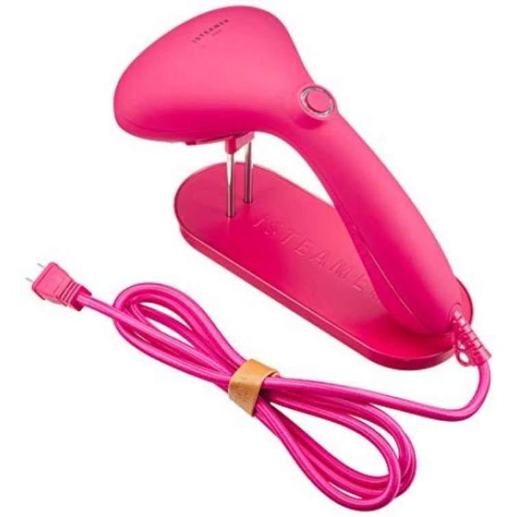 iSTEAMER아이스 티머 의류 스티머 옷걸이 스팀 다리미 제균·탈취·화분증 대책 25초시 단 스팀 580 g의 초경량 ISTRD체리 핑크