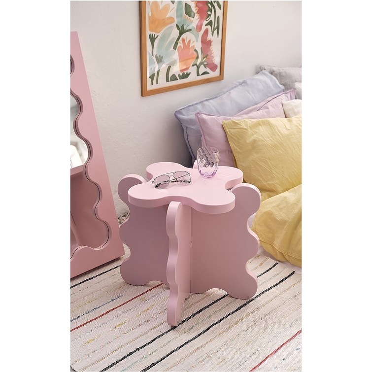 웨이브 협탁 구스타프 미니 테이블 물결 사이드테이블 인테리어 오브제