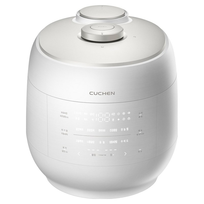 쿠첸 그레인 듀얼프레셔 IH 전기압력밥솥 10인용, CRT-UPD1072KEW, 화이트 1