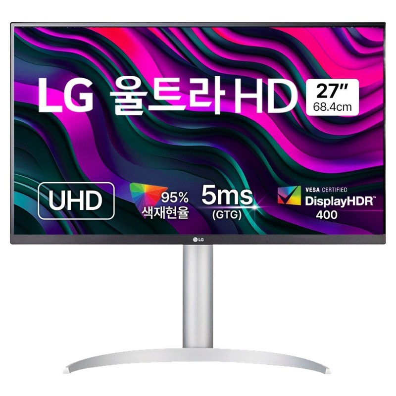 LG전자 4K UHD 모니터 방문설치, 68.4cm, 27UP850K 1