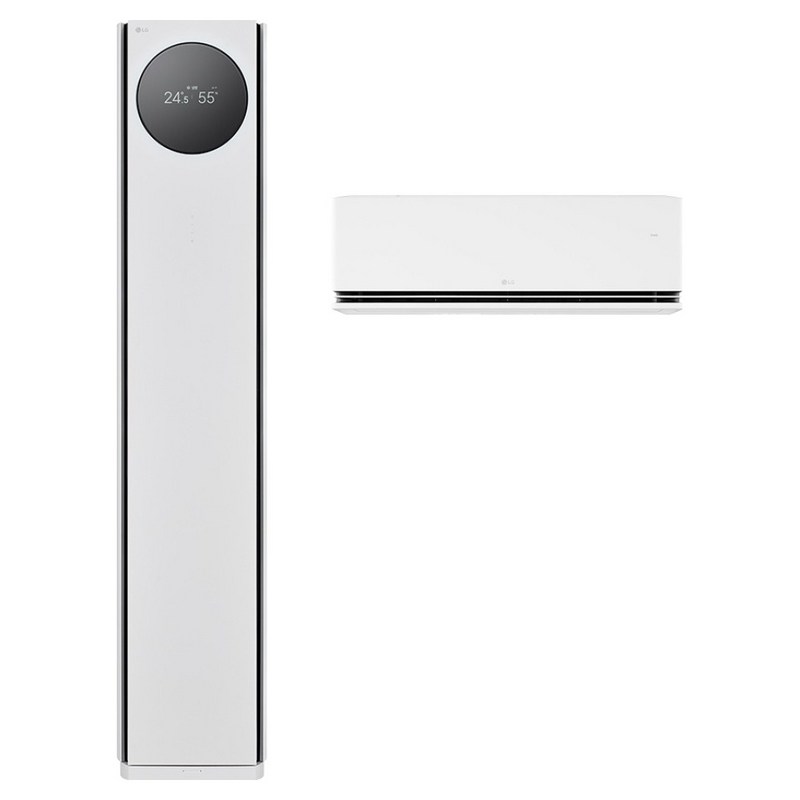 LG전자 인버터 58.5㎡ + 18.7㎡ 휘센 AI 오브제컬렉션 타워I 2 in 1 멀티형 에어컨 7시리즈 방문설치, FQ18GN7HA2M, 매립배관형 1