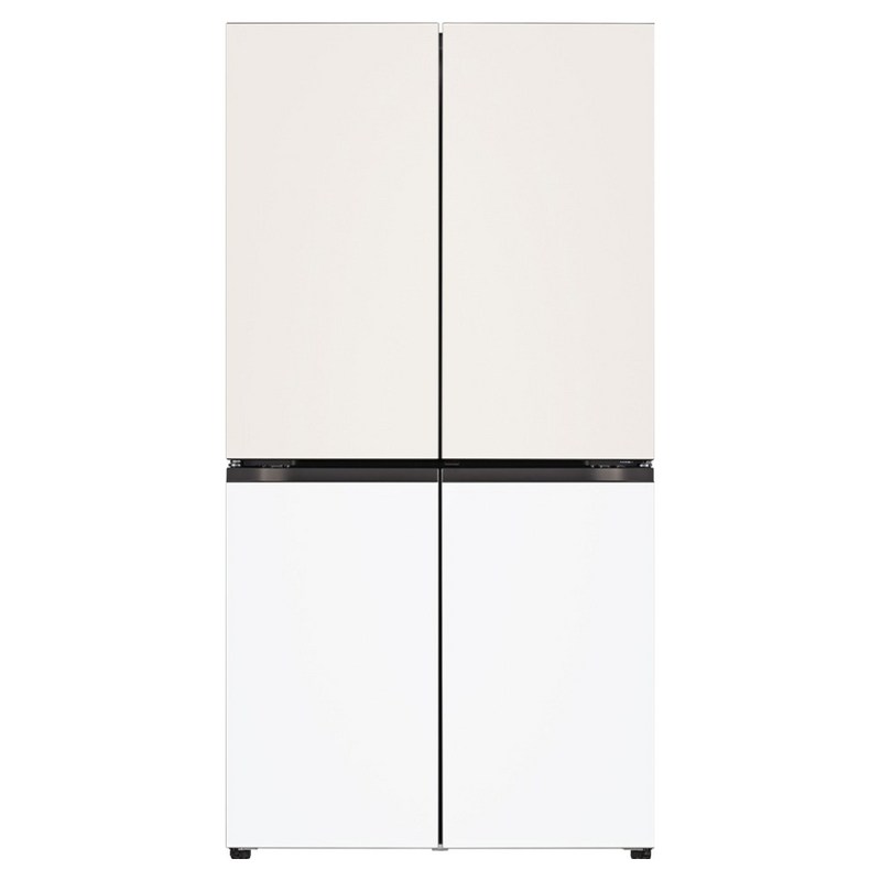 LG전자 디오스 오브제컬렉션 STEM 베이직 냉장고 메탈 매직스페이스 860L 4도어 냉장고 방문설치, T875MEH141