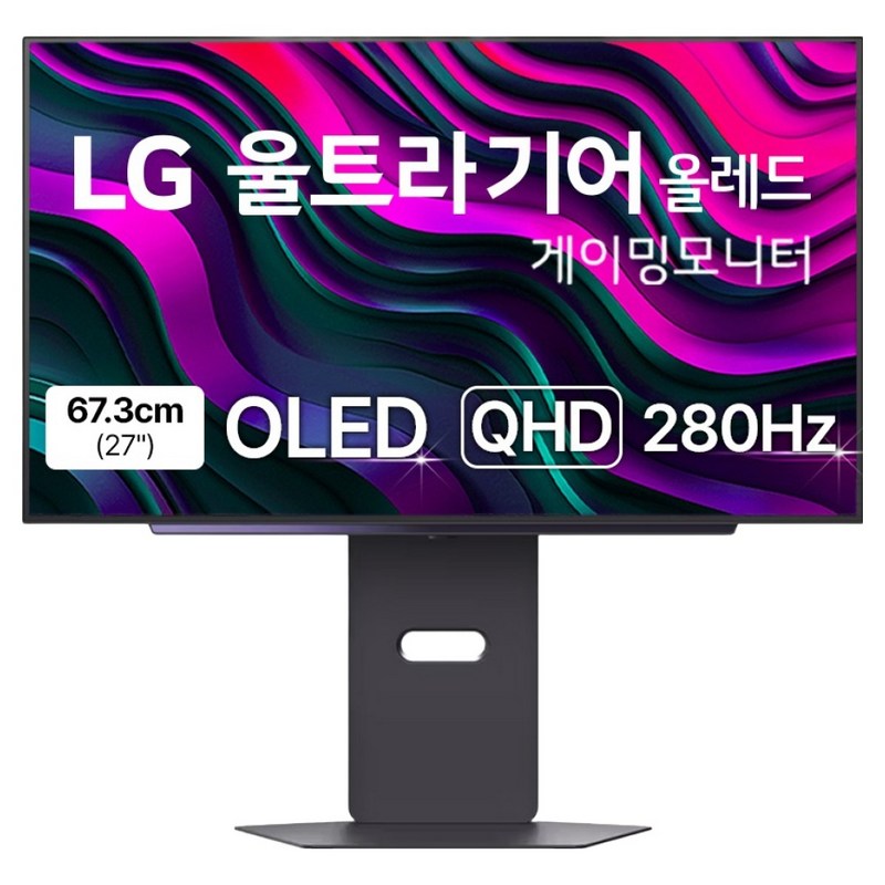 LG전자 QHD 울트라기어 올레드 게이밍 모니터 방문설치, 27GX700A, 67.3cm 1
