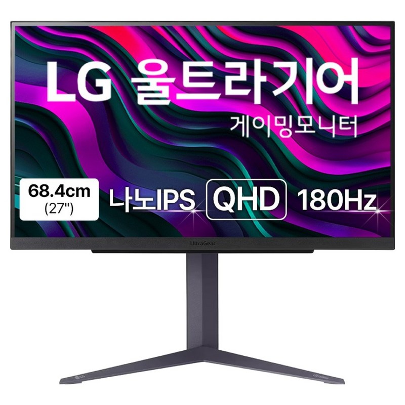 LG전자 QHD 울트라기어 게이밍 모니터, 68.4cm, 27GS85Q 1