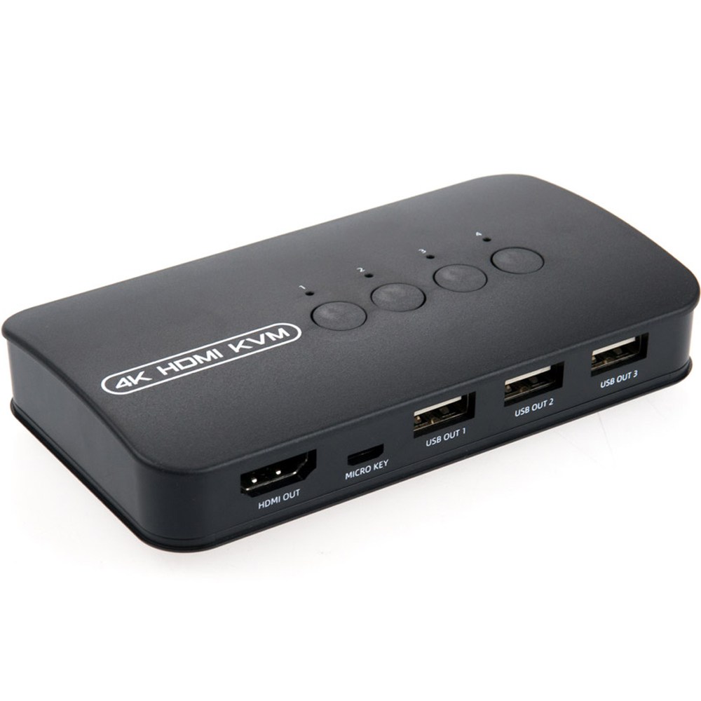 Coms 4포트 4K HDMI KVM 스위치 선택기 USB 3포트, TB587 - C