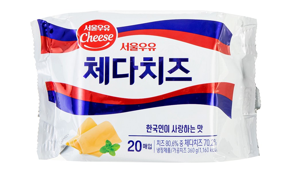 서울우유 체다 슬라이스 치즈 20매입, 360g, 2개 - thumb image