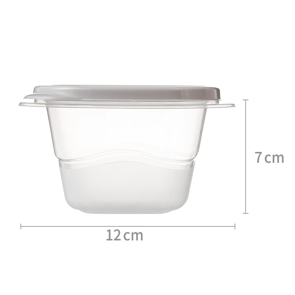 코멧 키친 전자레인지 밀폐용기 450ml 그레이 16개입, 1세트, 밀폐용기 16개 - thumb image