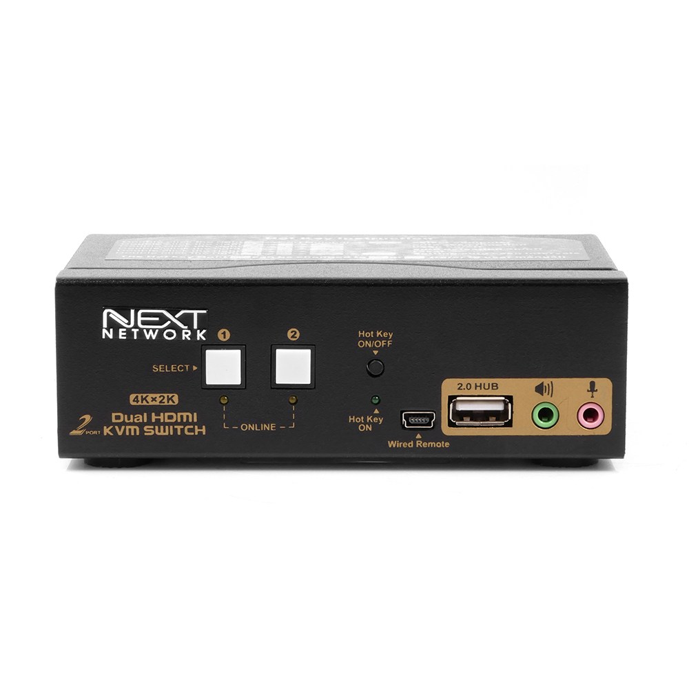 넥스트 2:1 듀얼모니터 KVM Switch, NEXT-7402KVM-DUAL - thumb image
