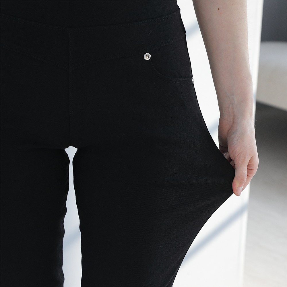 빅빅몰 [1+1] 여성용 매직스판 밴딩 슬림 면바지 스키니 코튼 팬츠 - thumb image