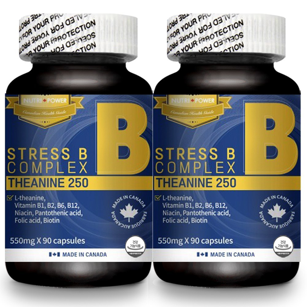 스트레스 B 컴플렉스 테아닌 250, 90캡슐, 1개 - thumb image