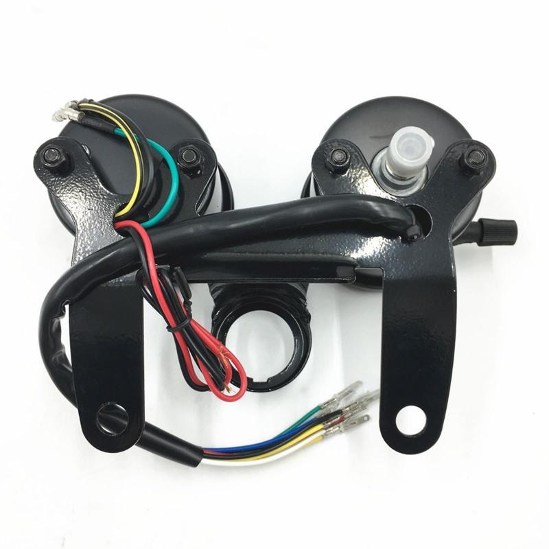설치가 편리한 오토바이 속도계 Premium Professional, 13cmx11cm, 스테인레스 스틸, 검은색 - thumb image
