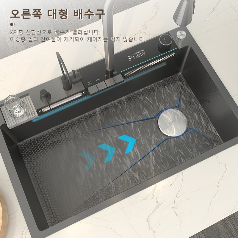 주방 싱크대 주방 리모델링 스퀘어 싱크대 스마트 싱크대 스테인리스 스틸 스테인리스 - thumb image
