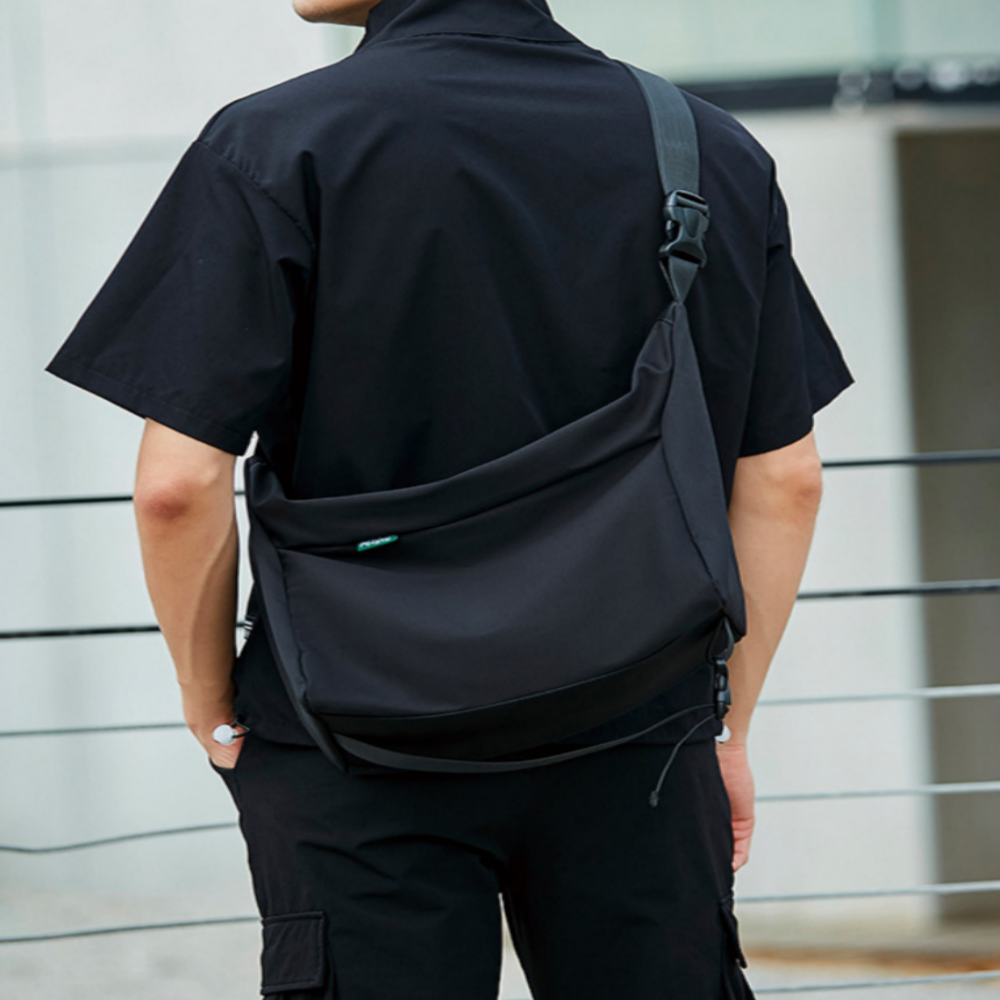 로루아 학생가방 여자 남자 메신저백 크로스백 중학생 고등학생 대학생 학교 학원가방 보조가방 - thumb image