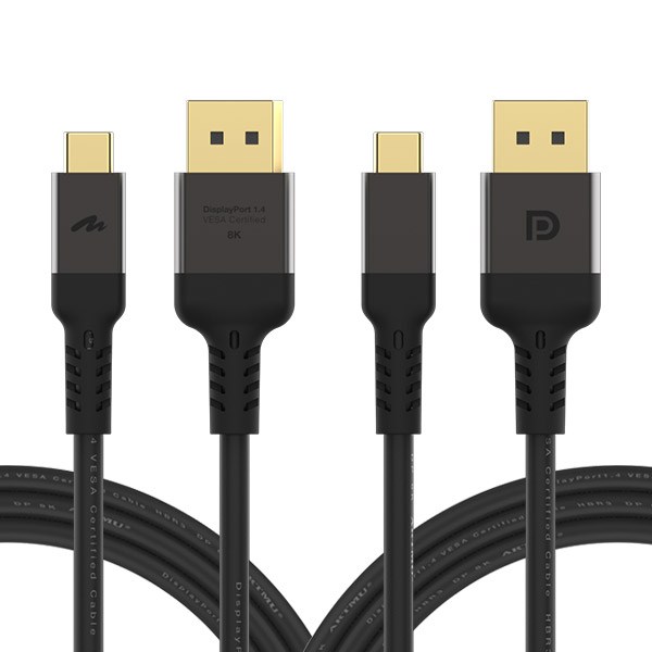VESA 인증 C타입 to DP 1.4 8K DisplayPort 케이블 1m외, 1개, 1m - V