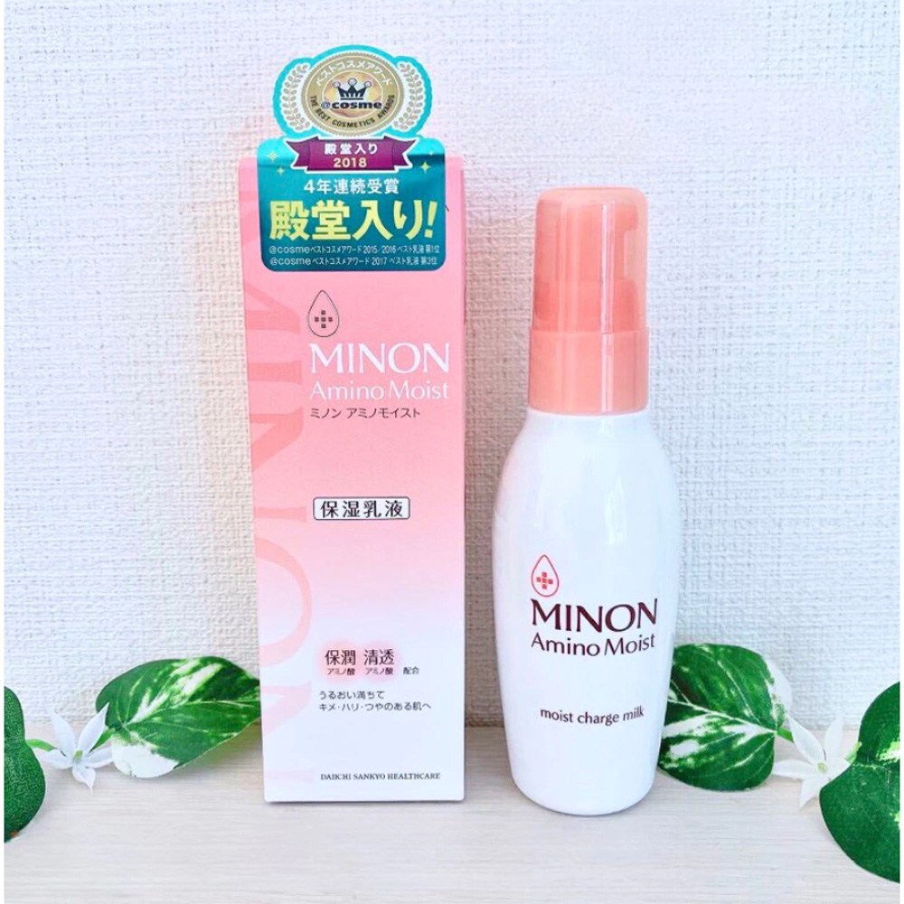 MINON Amino Moist 保湿乳液 100g Minon Amino Moist Charge Milk Sensitive Skin Moisturizer