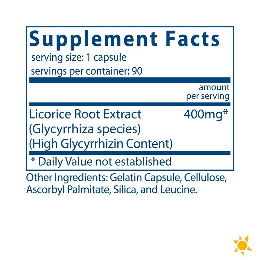 Vital Nutrients 감초DGL Licorice Root Extract 400mg 식물성 90캡슐, 1개[91,300원